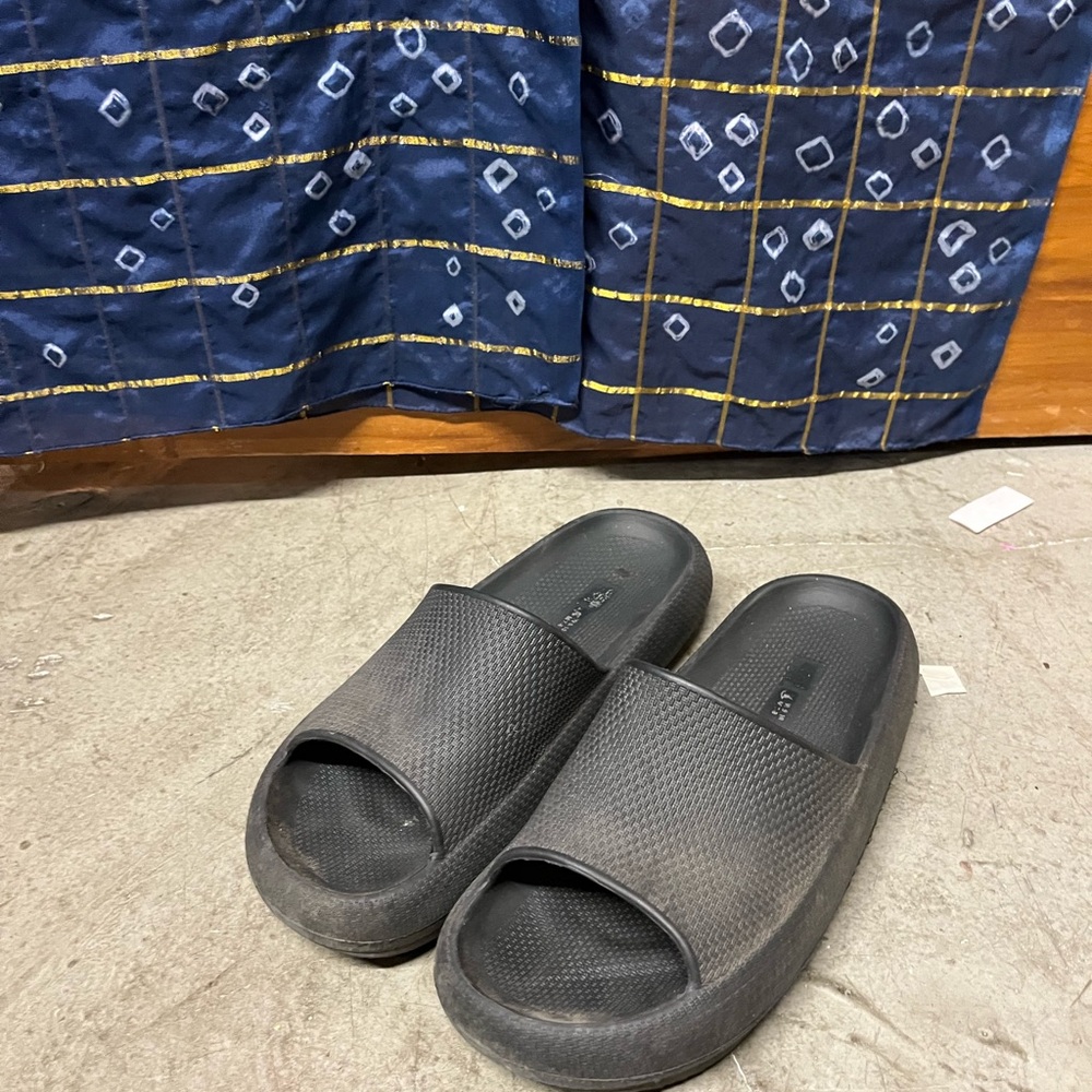 Black Slide Sandals